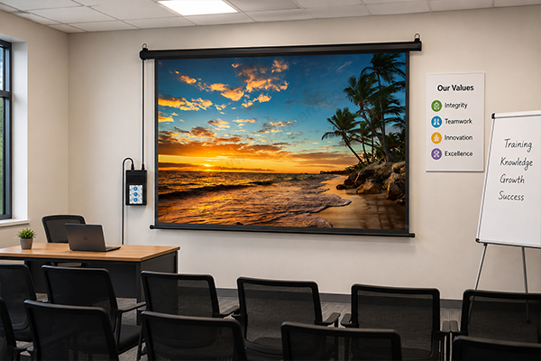 Motorised-Projection-Screen
